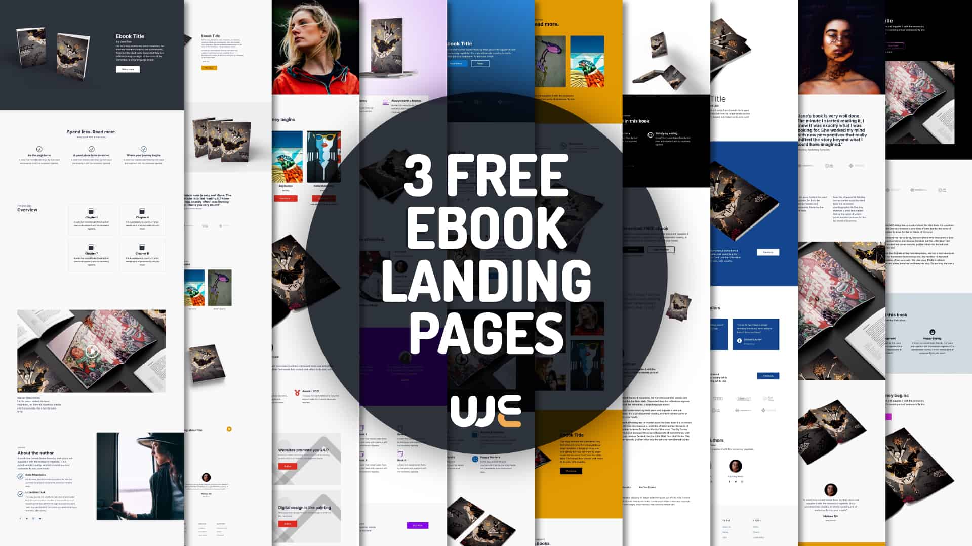 3 Free Divi Ebook Landing Pages